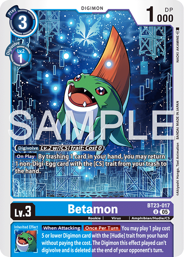 Betamon (BT23-017) - Uncommon BT23 Hacker's Slumber