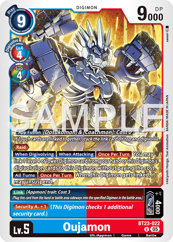 Oujamon (BT23-022) - Rare BT23 Hacker's Slumber