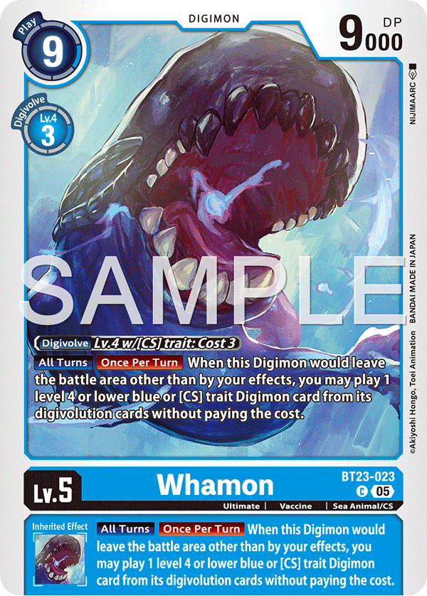 Whamon (BT23-023) - Common BT23 Hacker's Slumber