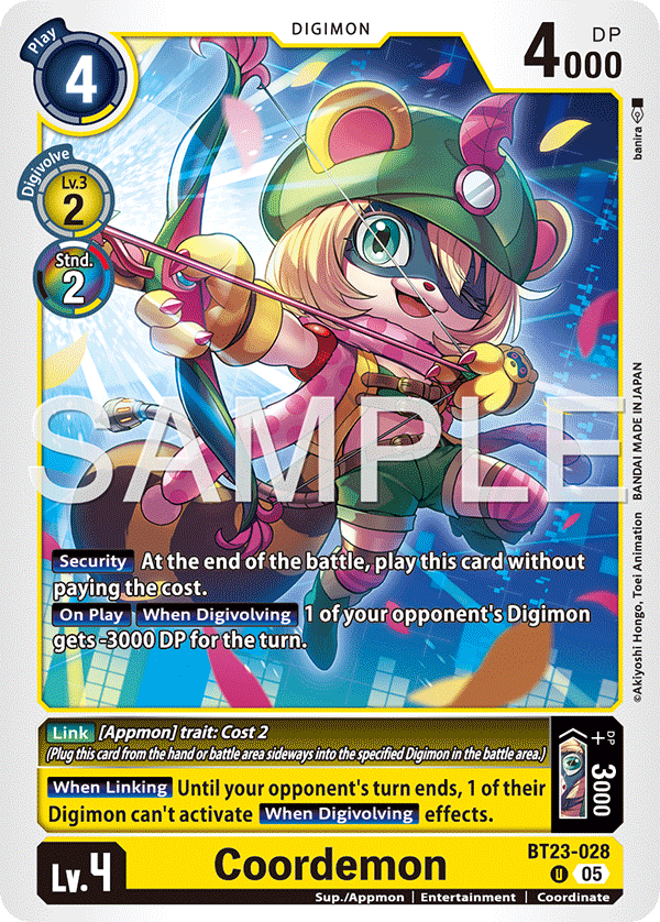 Coordemon (BT23-028) - Uncommon BT23 Hacker's Slumber