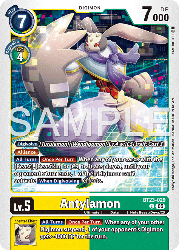 Antylamon (BT23-029) - Common BT23 Hacker's Slumber