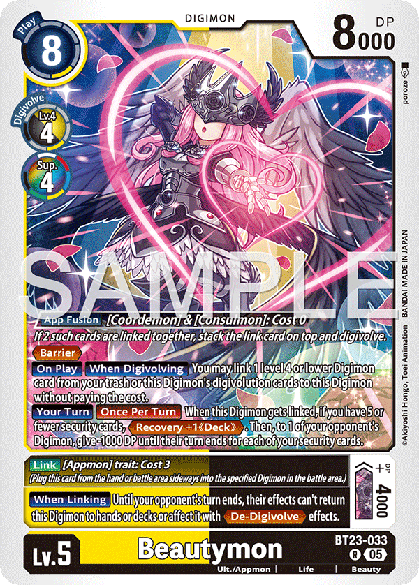 Beautymon (BT23-033) - Rare BT23 Hacker's Slumber