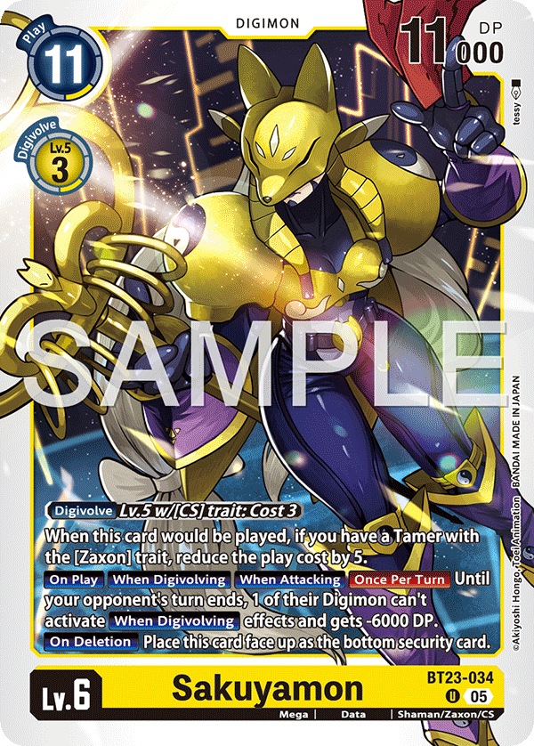 Sakuyamon (BT23-034) - Uncommon BT23 Hacker's Slumber