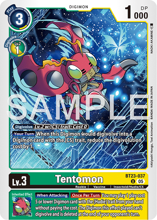 Tentomon (BT23-037) - Uncommon BT23 Hacker's Slumber