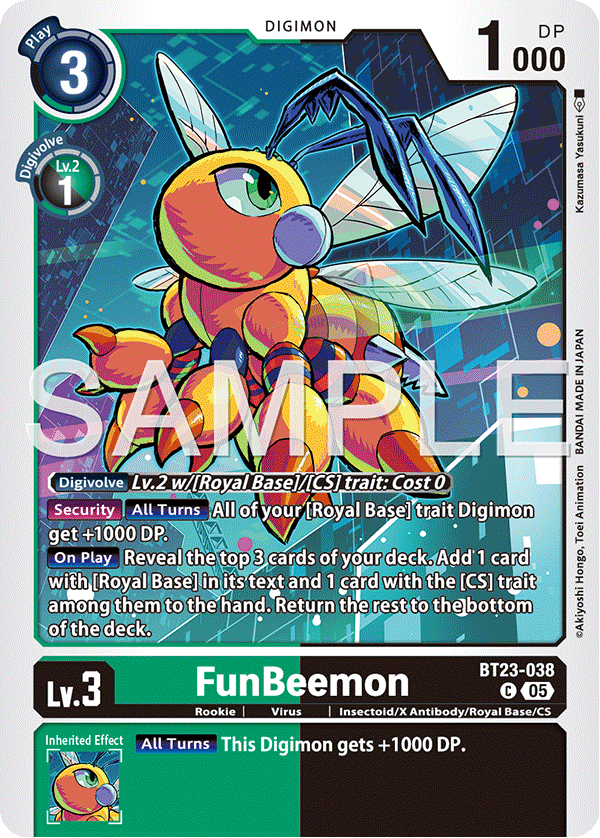 FunBeemon (BT23-038) - Common BT23 Hacker's Slumber