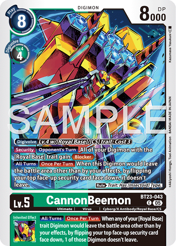 CannonBeemon (BT23-043) - Common BT23 Hacker's Slumber