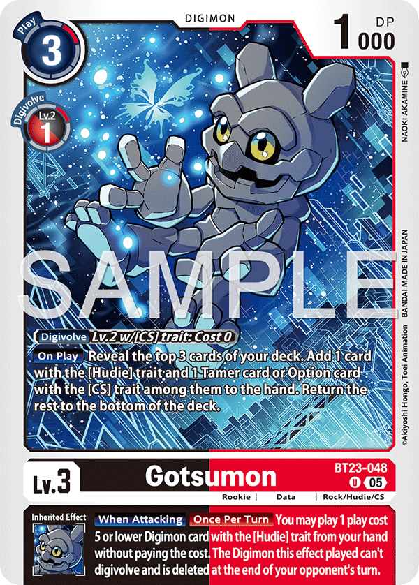 Gotsumon (BT23-048) - Uncommon BT23 Hacker's Slumber