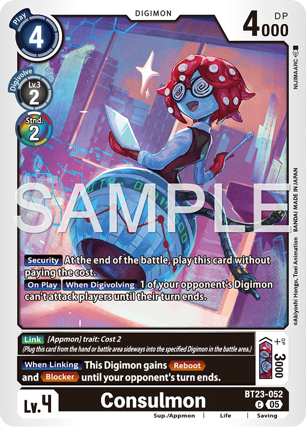 Consulmon (BT23-052) - Common BT23 Hacker's Slumber