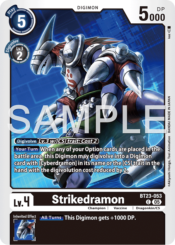 Strikedramon (BT23-053) - Common BT23 Hacker's Slumber