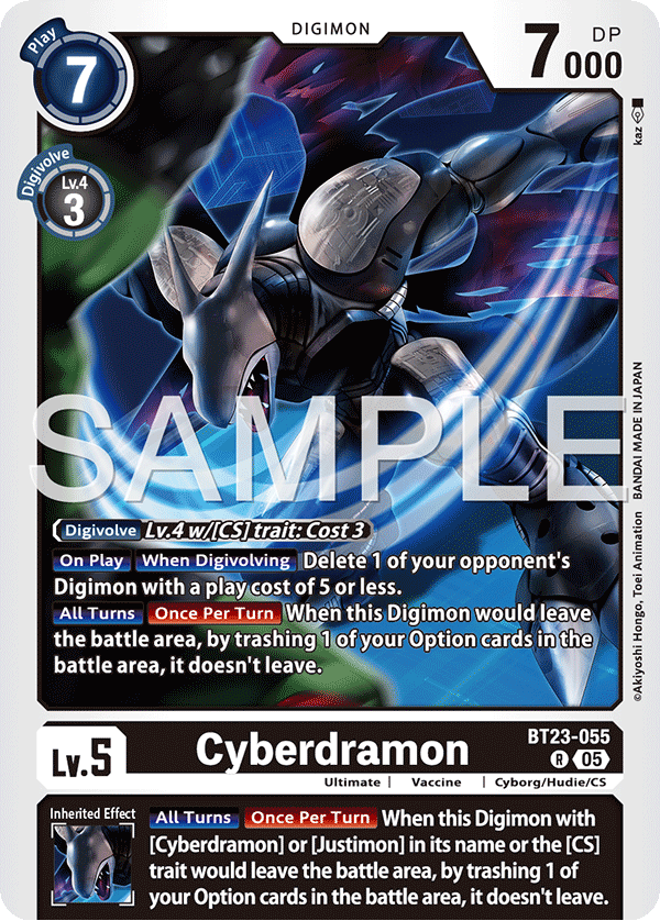 Cyberdramon (BT23-055) - Rare BT23 Hacker's Slumber