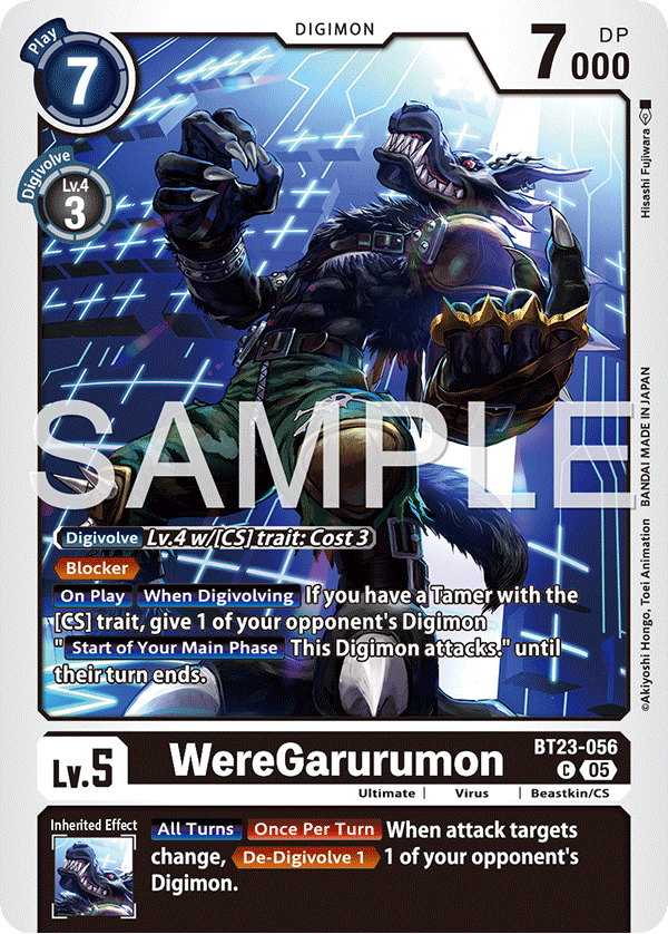WereGarurumon (BT23-056) - Common BT23 Hacker's Slumber