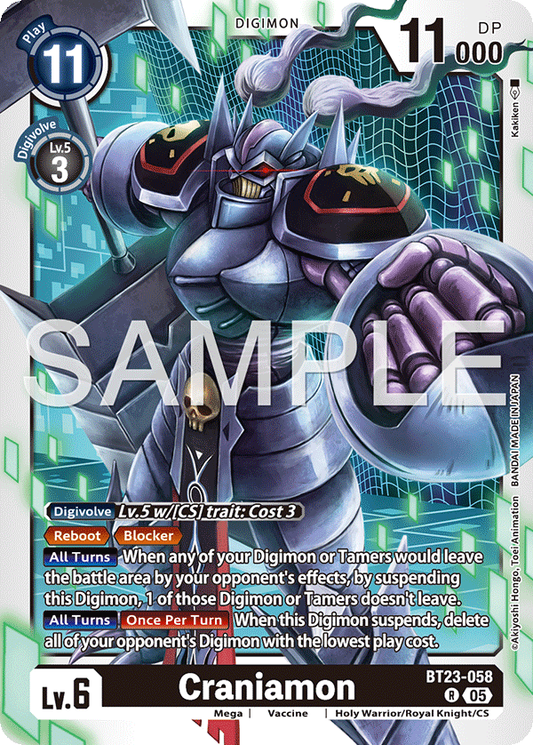 Craniamon (BT23-058) - Rare BT23 Hacker's Slumber