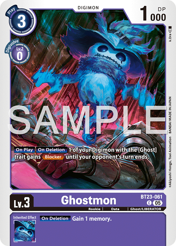 Ghostmon (BT23-061) - Common BT23 Hacker's Slumber