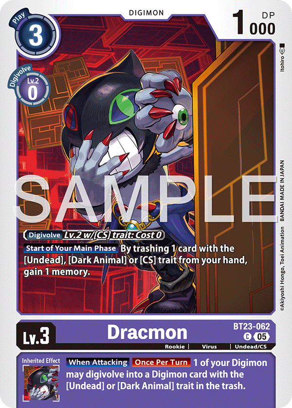 Dracmon (BT23-062) - Common BT23 Hacker's Slumber