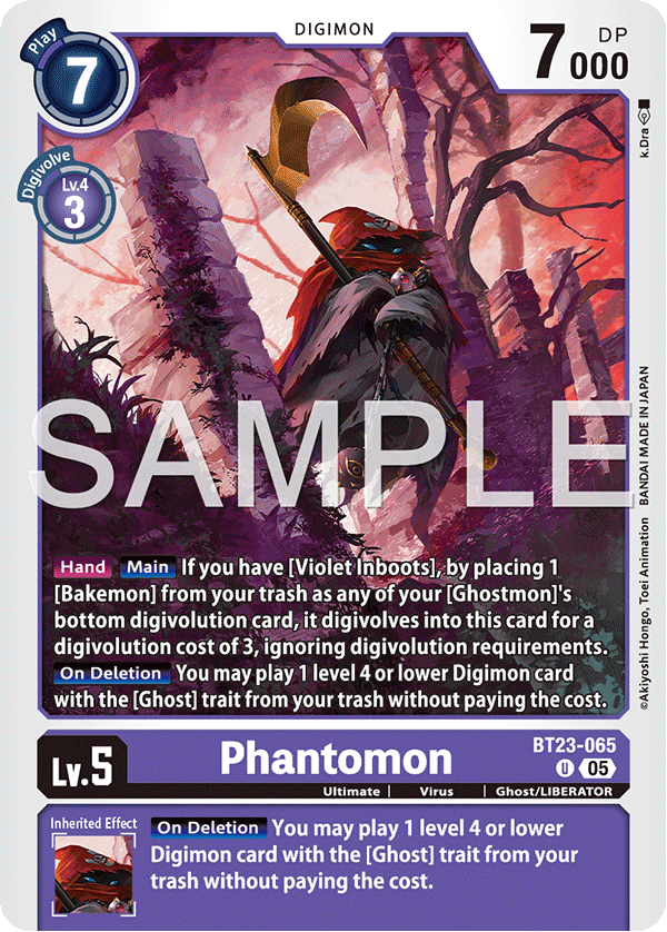 Phantomon (BT23-065) - Uncommon BT23 Hacker's Slumber