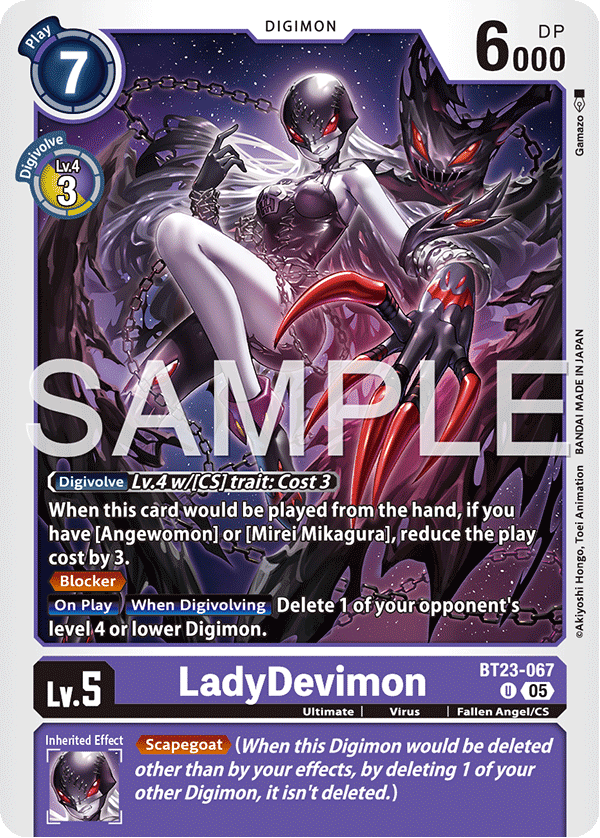 LadyDevimon (BT23-067) - Uncommon BT23 Hacker's Slumber