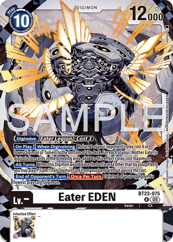 Eater EDEN (BT23-075) - Rare BT23 Hacker's Slumber