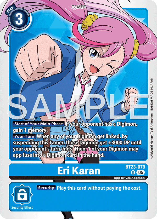 Eri Karan (BT23-079) - Rare BT23 Hacker's Slumber