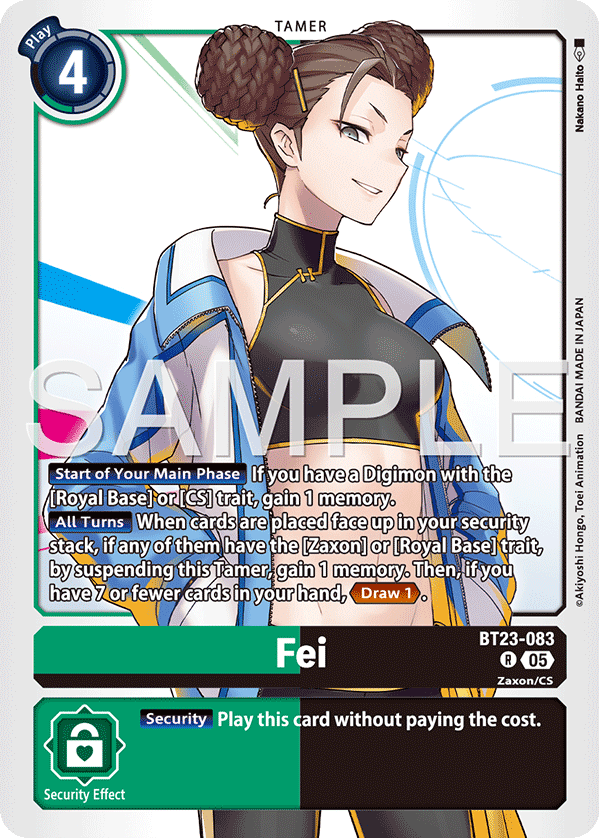 Fei (BT23-083) - Rare BT23 Hacker's Slumber