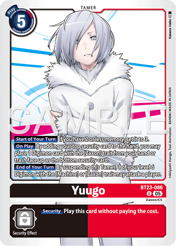 Yuugo (BT23-086) - Uncommon BT23 Hacker's Slumber