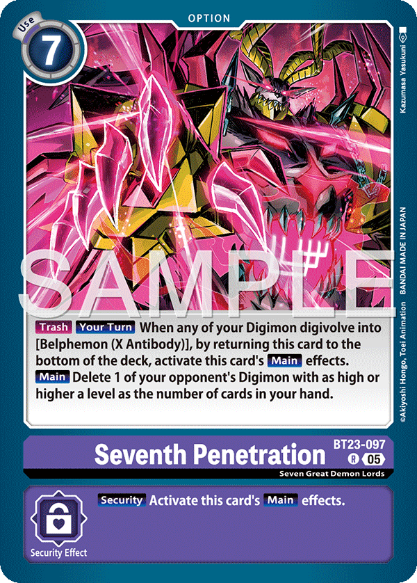 Seventh Penetration (BT23-097) - Rare BT23 Hacker's Slumber