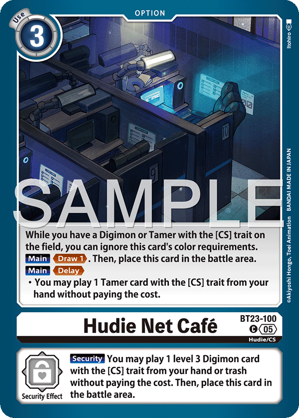 Hudie Net Café (BT23-100) - Common BT23 Hacker's Slumber