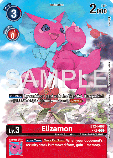 [ALTERNATE ART]  Elizamon (BT24-008) U Box Topper - Digimon Time Stranger