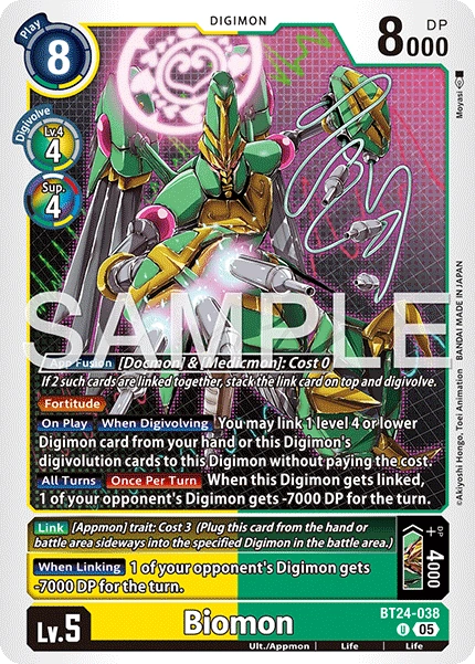 PLAYSET (4) 4x Biomon (BT24-038) Uncommon - Digimon Time Stranger