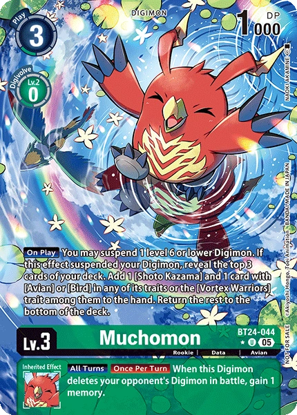 [ALTERNATE ART] Muchomon (BT24-044) U Box Topper - Digimon Time Stranger