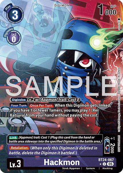 [ALTERNATE ART] Hackmon (BT24-067) U Box Topper - Digimon Time Stranger