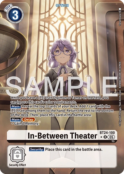 [ALTERNATE ART] In-Between Theater (BT24-100) R - Digimon Time Stranger