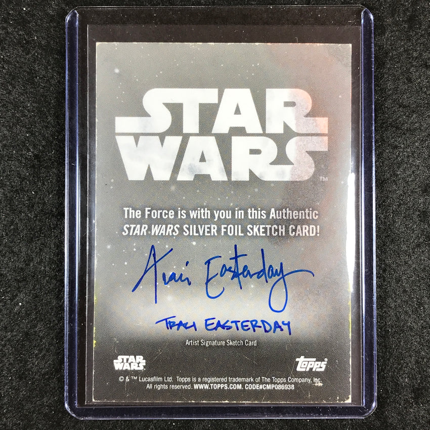 2024 Topps Chrome Star Wars BAD BATCH Artist Sketch Silver 1/1 TRACI EASTERDAY