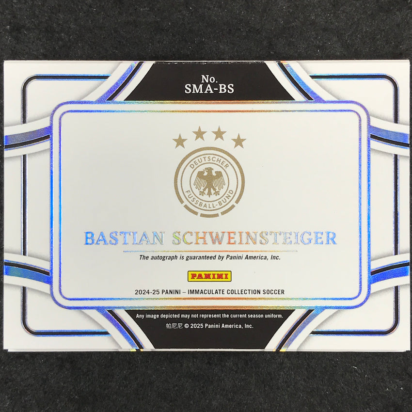 2024-25 Immaculate BASTIAN SCHWEINSTEIGER Signature Moves Auto Booklet 4/99