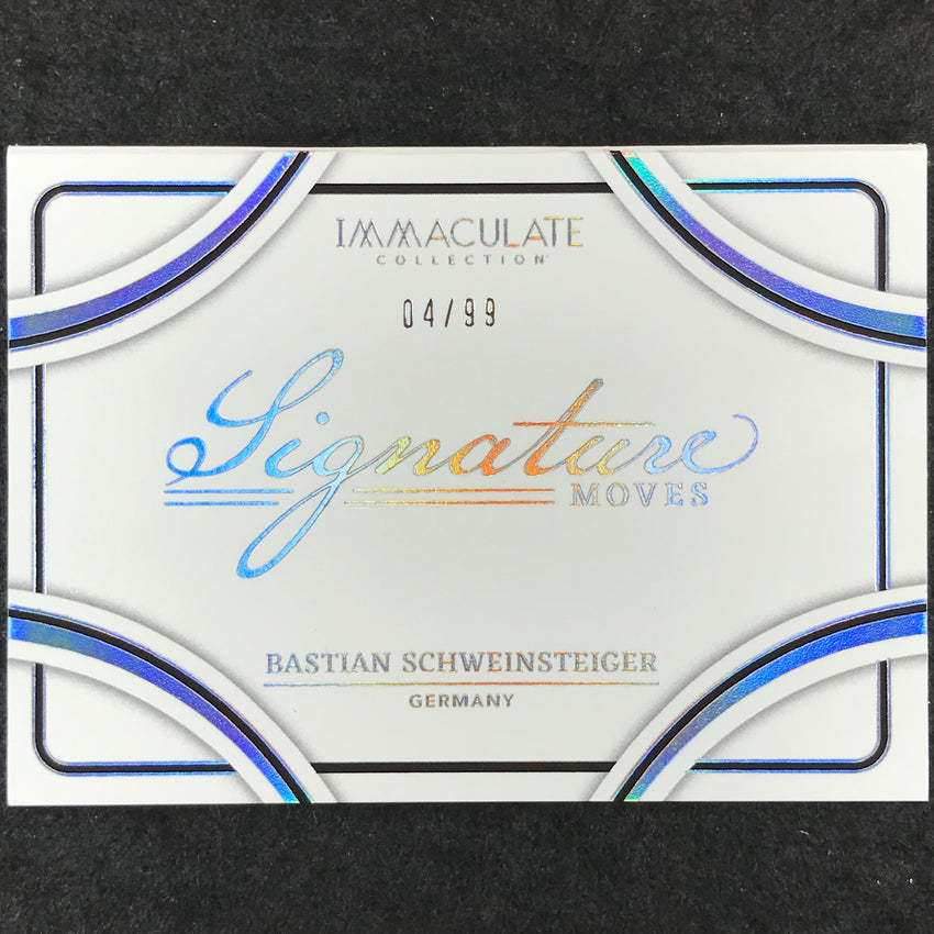 2024-25 Immaculate BASTIAN SCHWEINSTEIGER Signature Moves Auto Booklet 4/99
