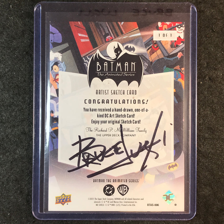 2025 Batman the Animated Series BATMAN Artist Sketch 1/1 BRUCE LUGLI