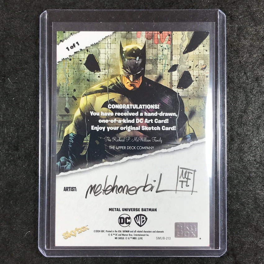 2025 Metal Universe Batman BATMAN Artist Sketch 1/1 METEHAN ERBIL
