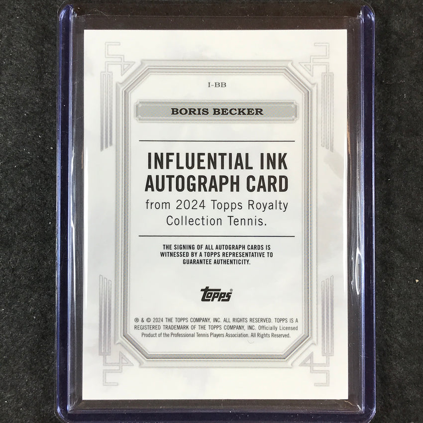 2024 Topps Royalty Tennis BORIS BECKER Influential Ink Auto Gold 1/10