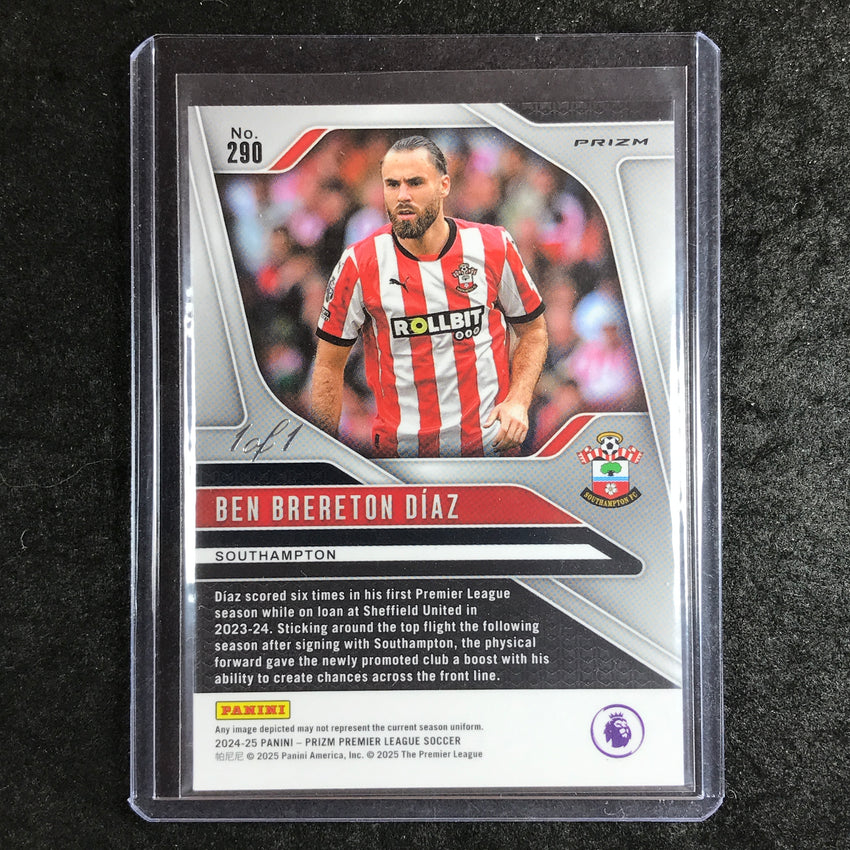 2024-25 Prizm EPL BEN BRERETON DIAZ Choice Nebula 1/1 #290