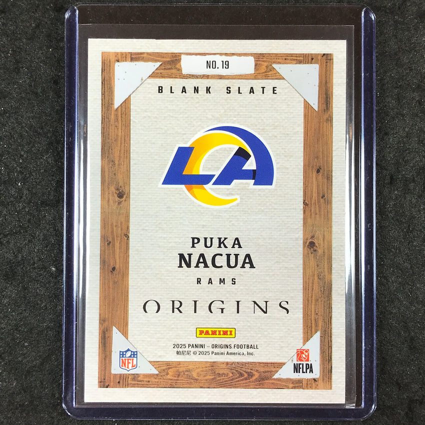 2025 Origins Football PUKA NACUA Blank Slate SSP #19
