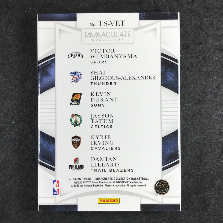 2024-25 Immaculate LEBRON CURRY GIANNIS DONCIC ET AL Treasure Chest Booklet 6/10