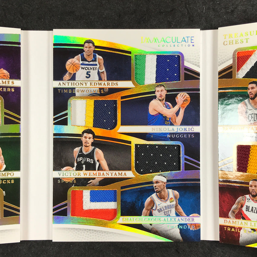 2024-25 Immaculate LEBRON CURRY GIANNIS DONCIC ET AL Treasure Chest Booklet 6/10