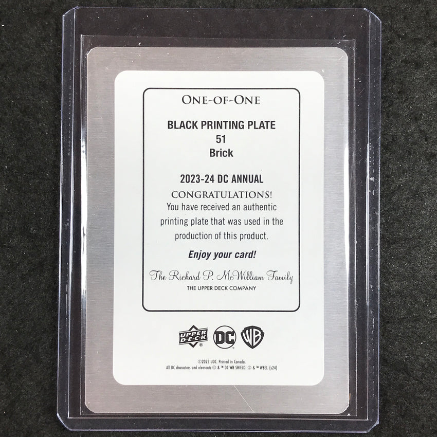 2023-24 DC Annual BRICK Black Printing Plate 1/1 #51