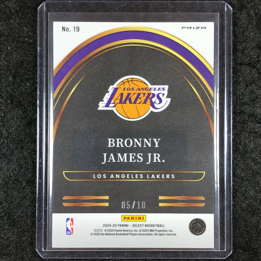 2024-25 Select BRONNY JAMES JR. Select Future Rookie Gold 5/10 #19