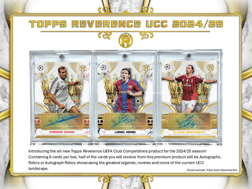 24-25 Reverence UEFA Club Competitions Soccer Hobby 1-Box Opening #29017 - Random Hit - Aug 26 (4pm)