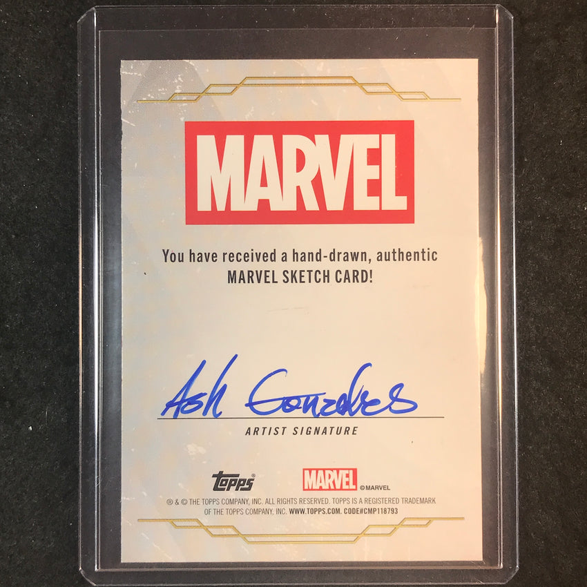 2025 Topps Chrome Marvel Studios CARNAGE Artist Sketch 1/1 ASH GONZALES