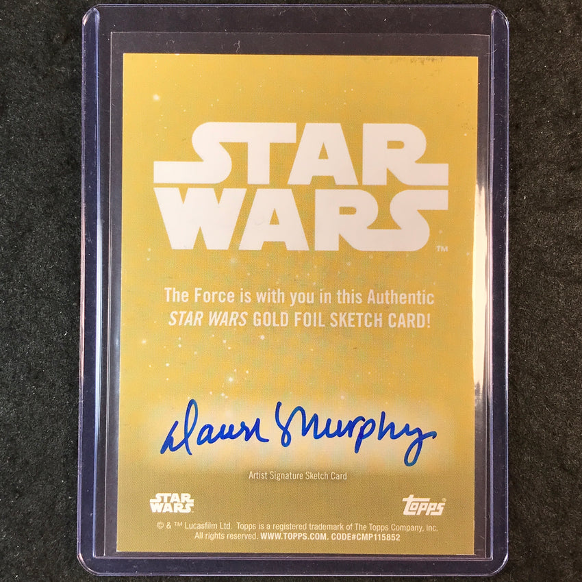 2025 Star Wars Chrome Galaxy CINTA KAZ Artist Sketch Gold Foil 1/1 DAWN MURPHY