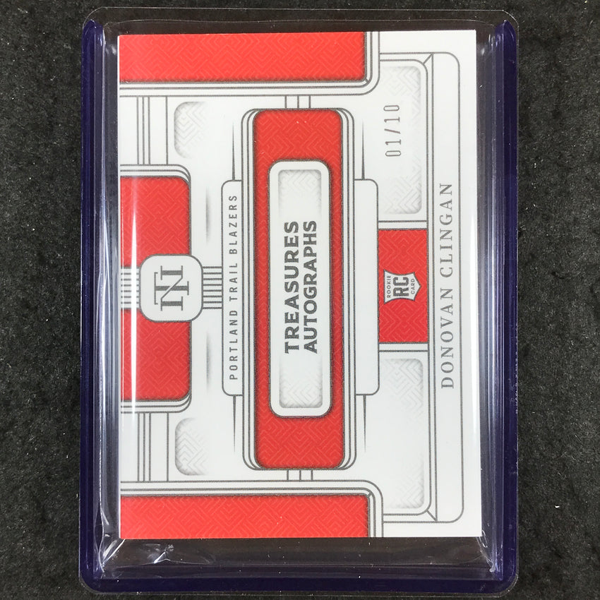 2024-25 National Treasures DONOVAN CLINGAN Rookie Auto Logo Patch Booklet 1/10