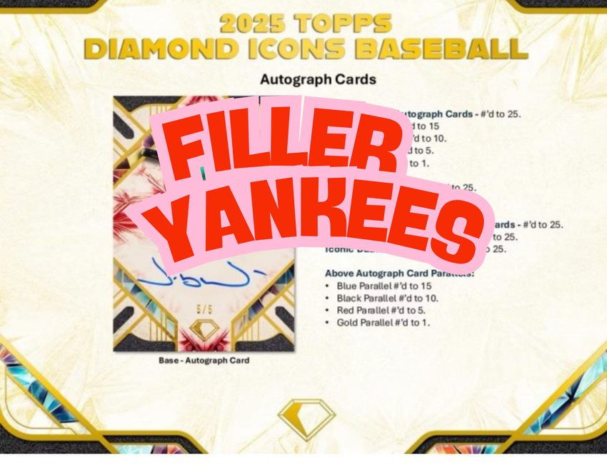 DIAMOND ICONS FILLER - 2025 Baseball 1-Pack Opening #30401- Random Team - Nov 19 (4pm)