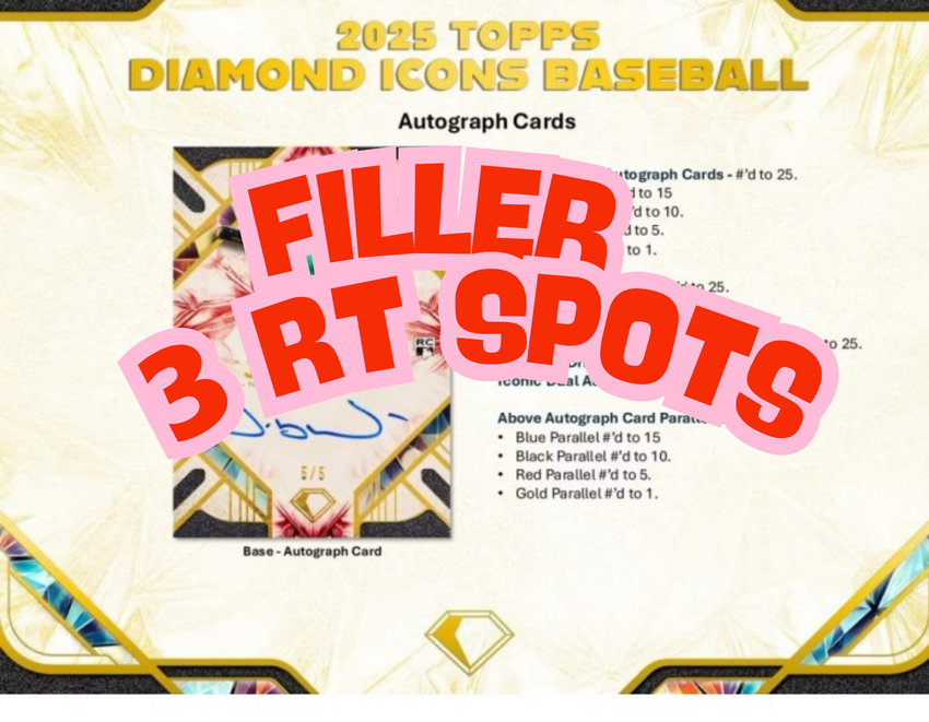 DIAMOND ICONS FILLER - 2025 Baseball 1-Pack Opening #30430 - Random Team - Nov 25 (4pm)