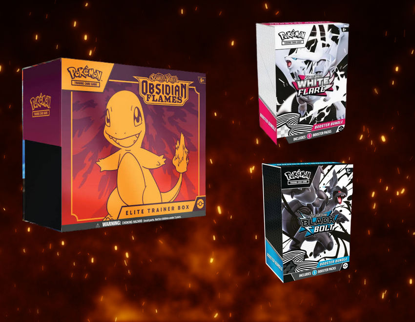 Pokemon Obsidian Flames Elite Trianer Box + Black Bolt White Flare Bundle Opening #32801 - Random Type - (Jul 13 4pm)